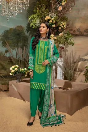 3 Pc Unstitched Embroidered Marina Suit SHW-02