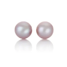 9mm Pink Pearl Earrings