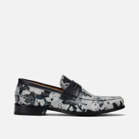 Abe Camo Pony Hair Penny Loafers