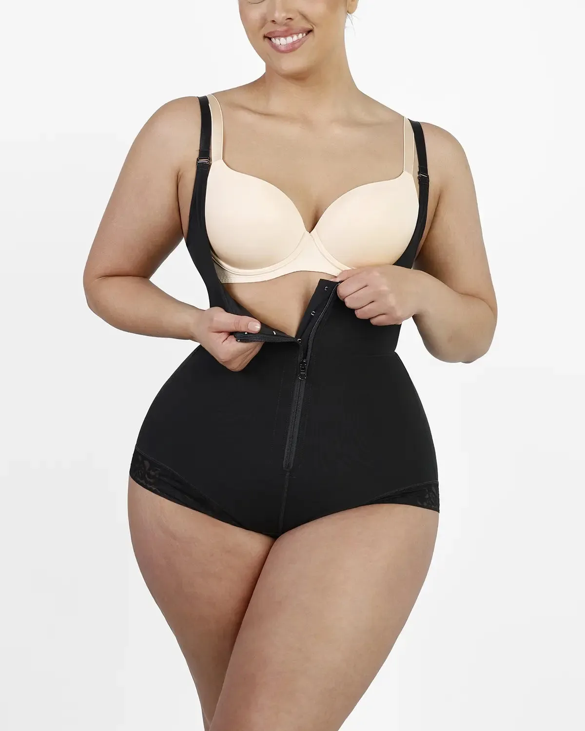 AirSlim Lace Zipper Open Bust Shapewear