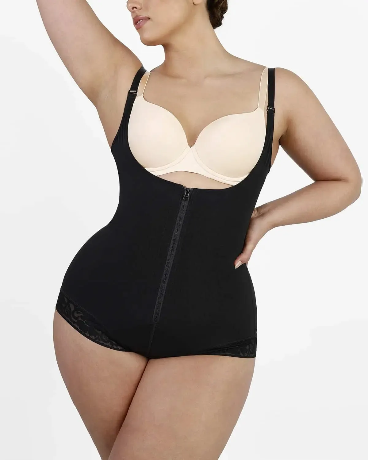 AirSlim Lace Zipper Open Bust Shapewear