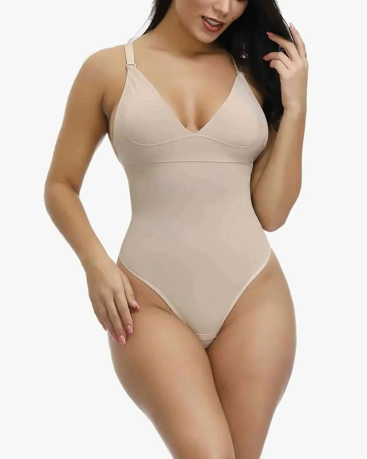 AirSlim Shaping Low Back Thong Bodysuit