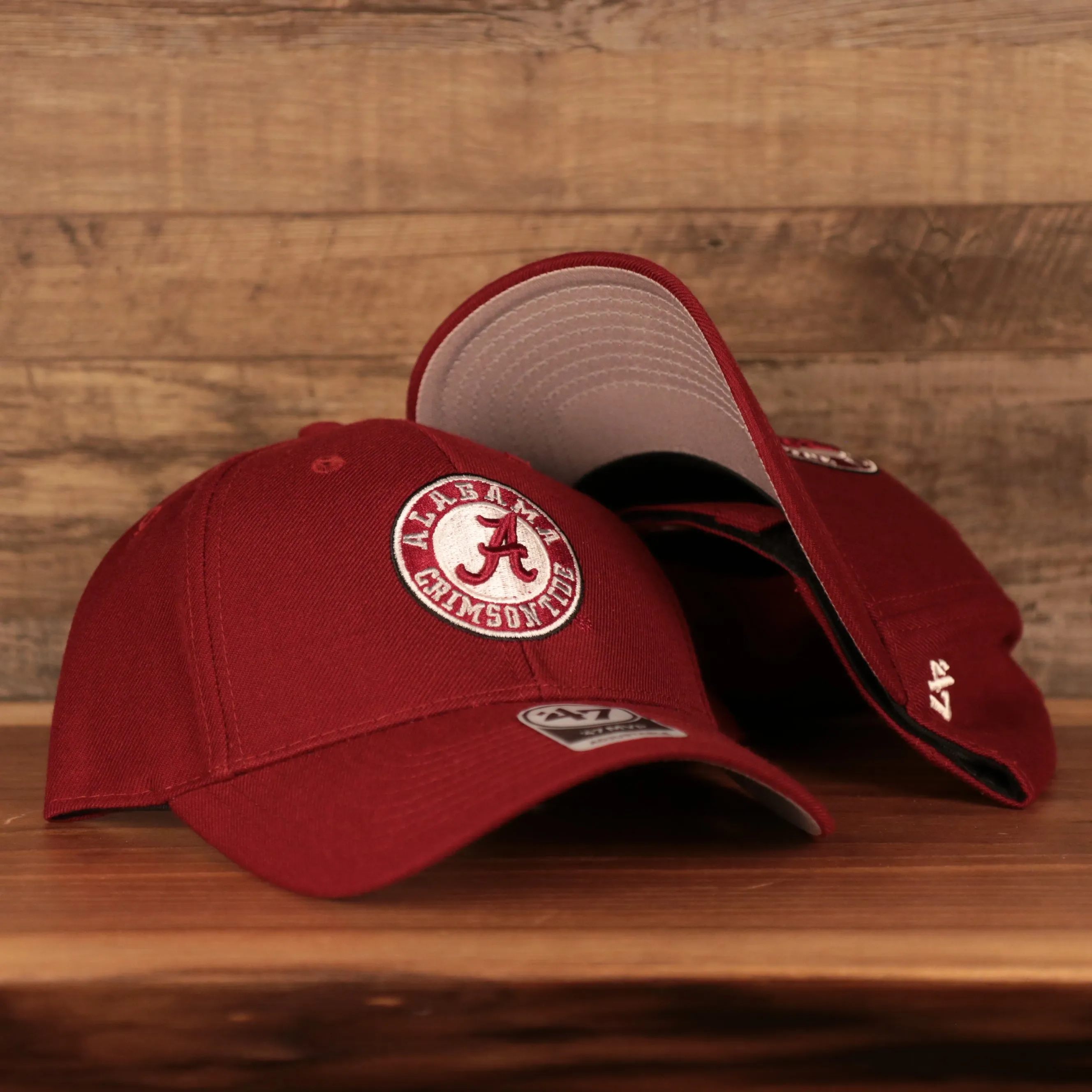 Alabama Crimson Tide Logo Red Adjustable Dad Hat