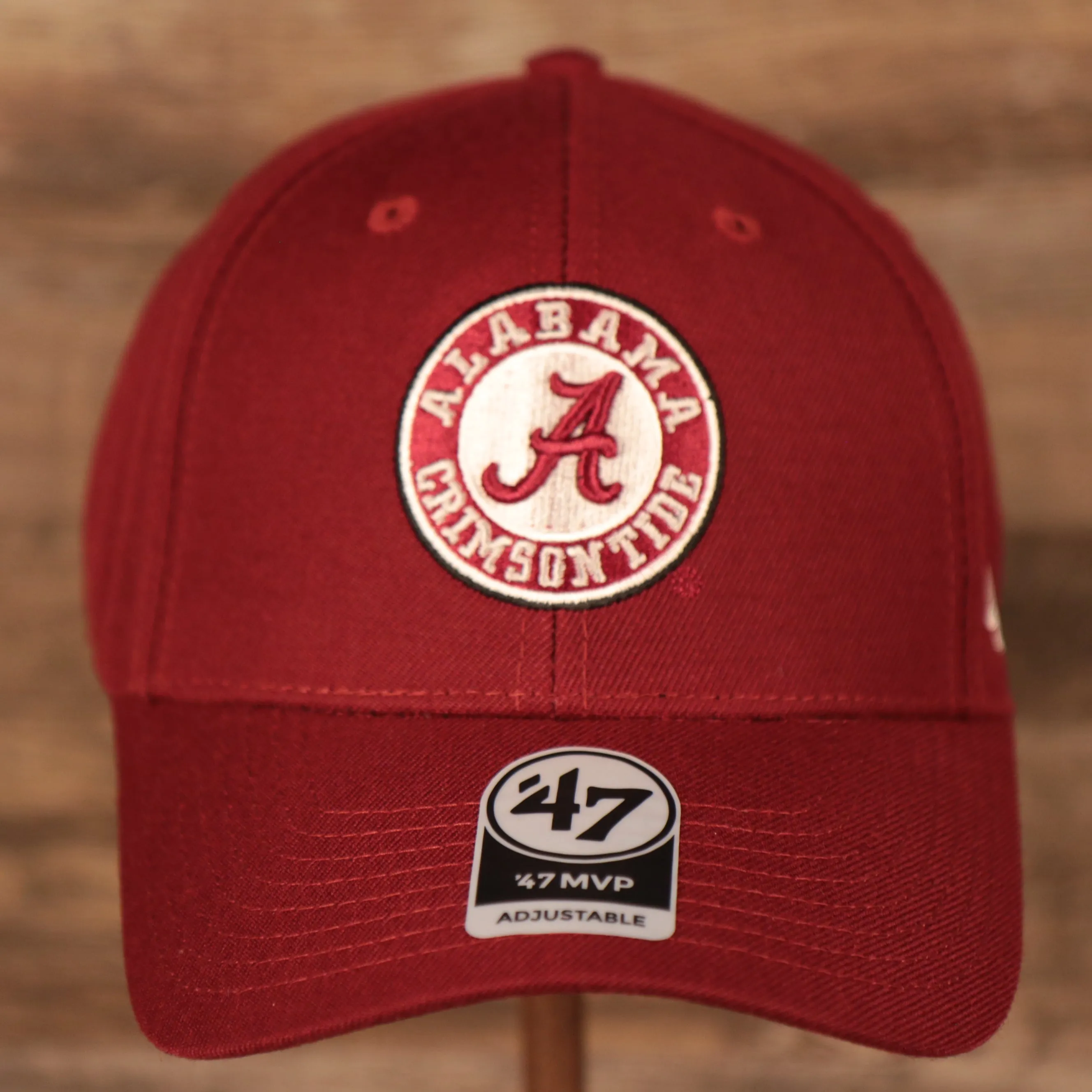 Alabama Crimson Tide Logo Red Adjustable Dad Hat