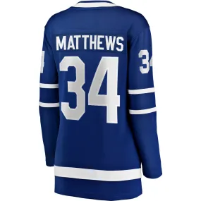 AUSTON MATTHEWS TORONTO MAPLE LEAFS FANATICS WOMEN'S BREAKAWAY JERSEY