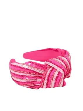 Blingy Headband- Pink on Pink