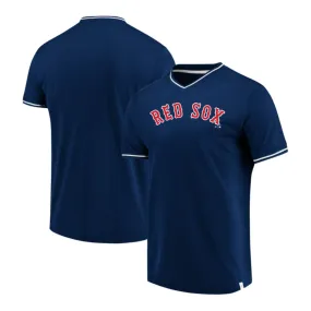 Boston Red Sox Fanatics Navy Blue True Classics V-Neck Jersey Shirt