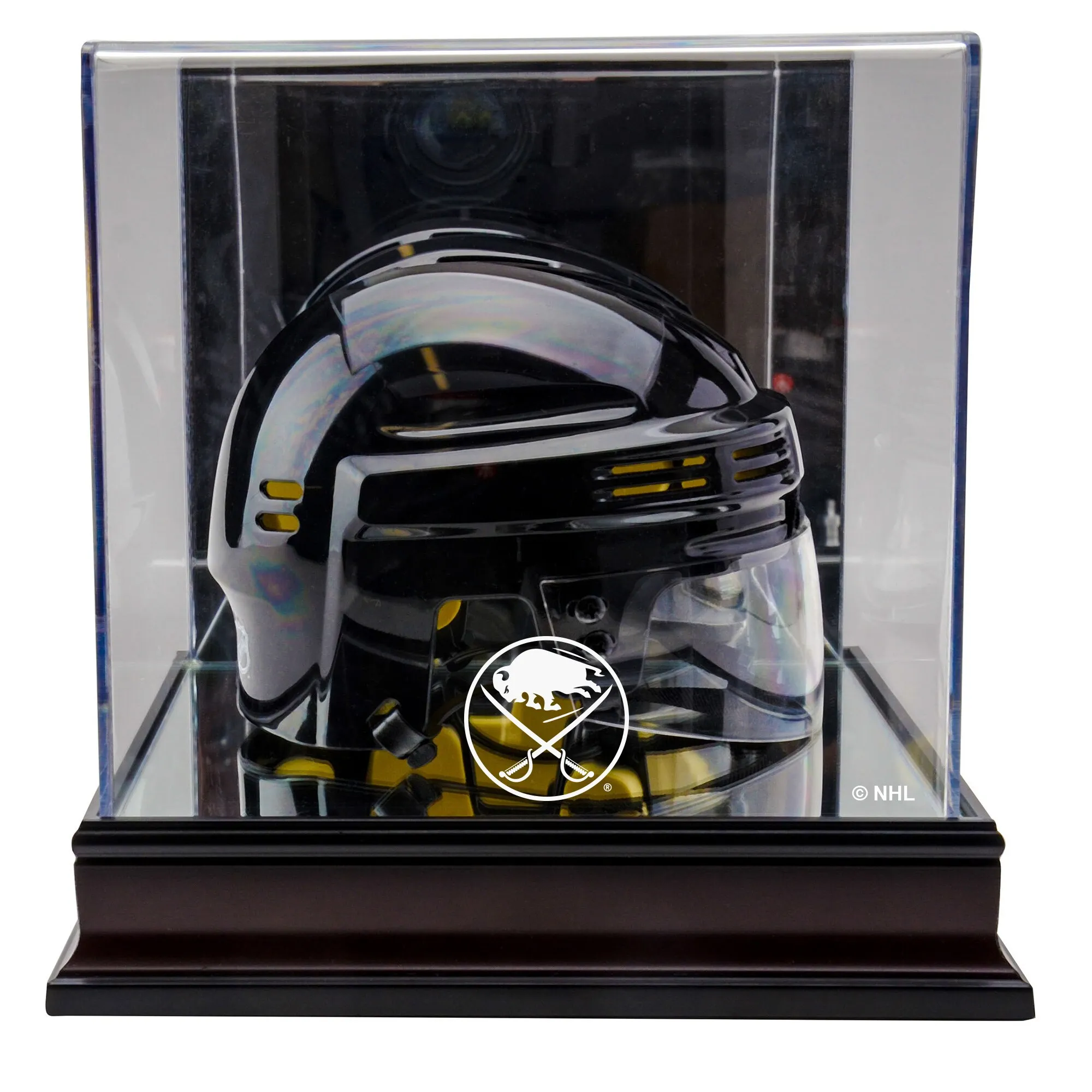 Buffalo Sabres Fanatics Authentic Mahogany Team Mini Helmet Display Case