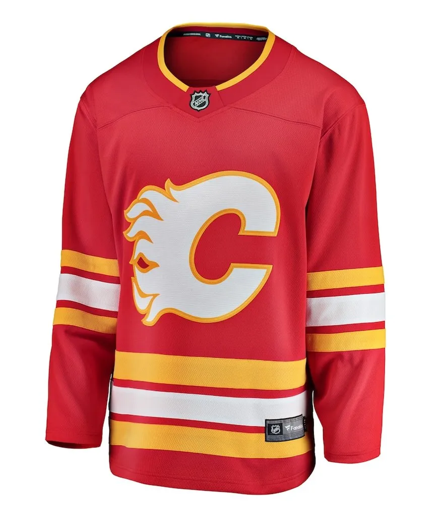 CALGARY FLAMES FANATICS ADULT BREAKAWAY HOME JERSEY