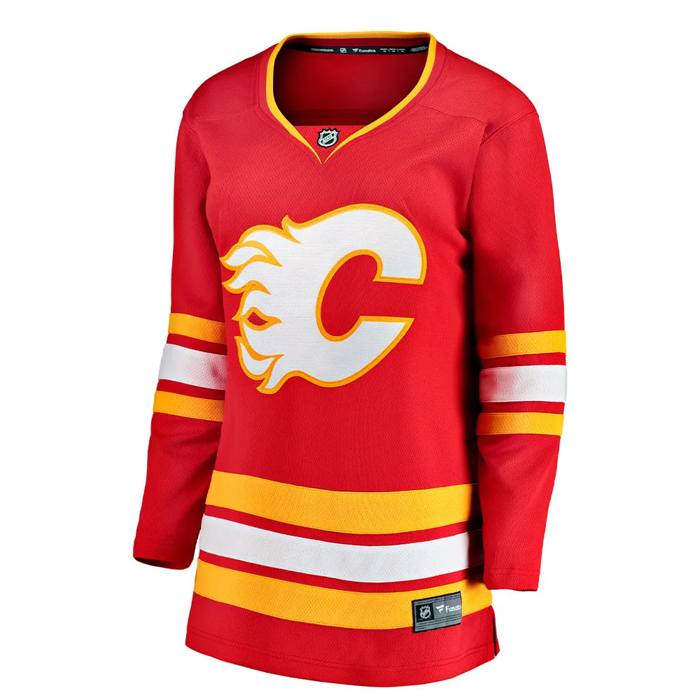 CALGARY FLAMES FANATICS WOMEN'S BREAKAWAY HOME JERSEY