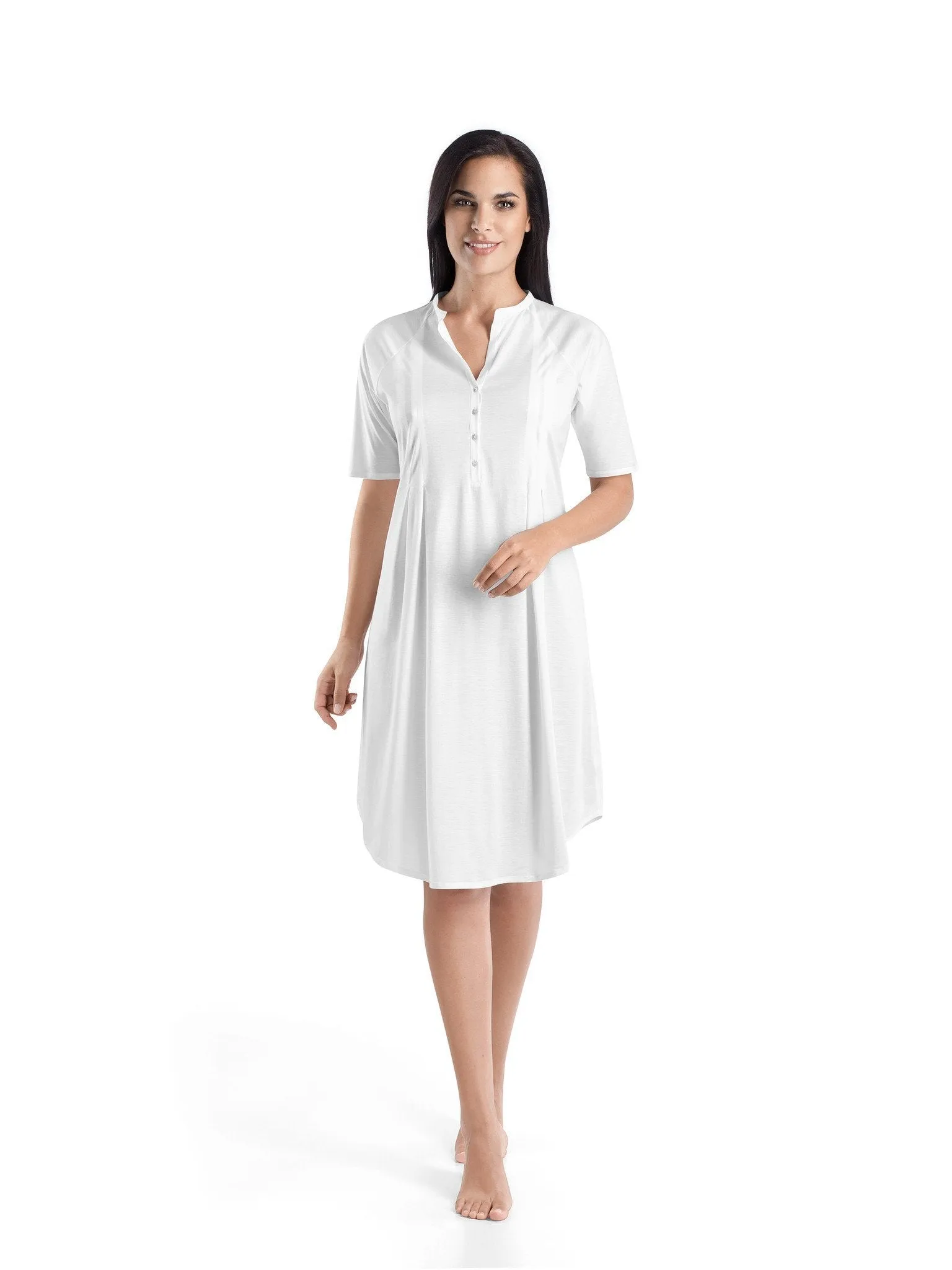 Cotton Deluxe Short Sleeve Short Nightdress