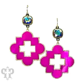 Danielle Pink Earrings - Pink Panache