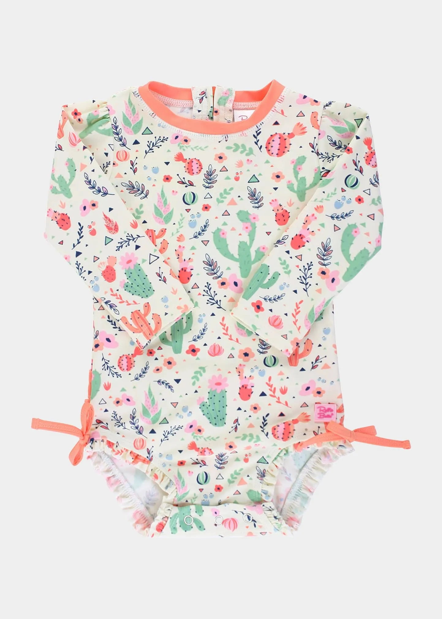 Desert Blossoms 1-Piece Rash Guard Bathing Suit