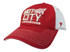 Detroit Red Wings Fanatics Red & Beige Motor City Adj. Strap Slouch Hat Cap