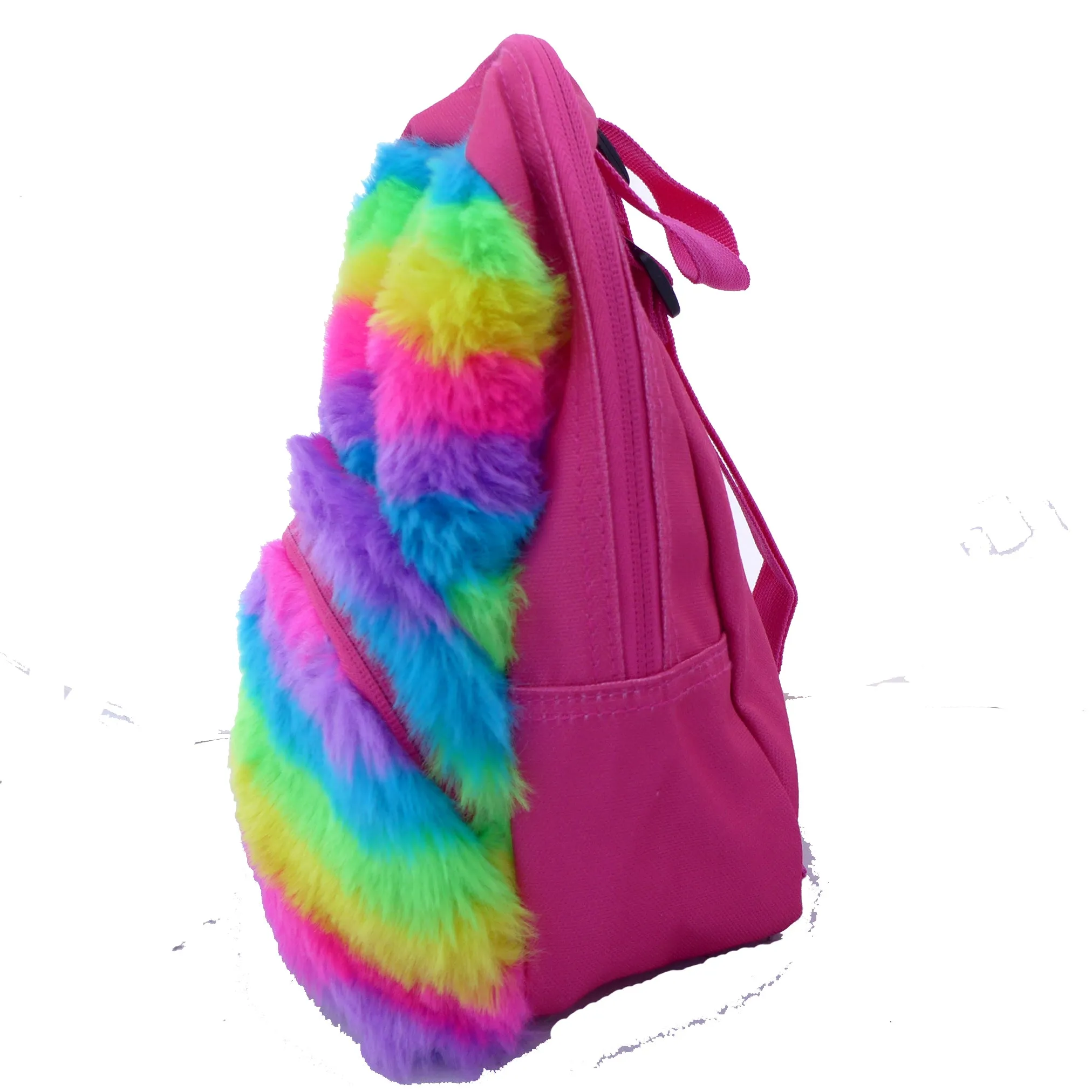 Dickies Mini Rainbow Faux Fur Backpack