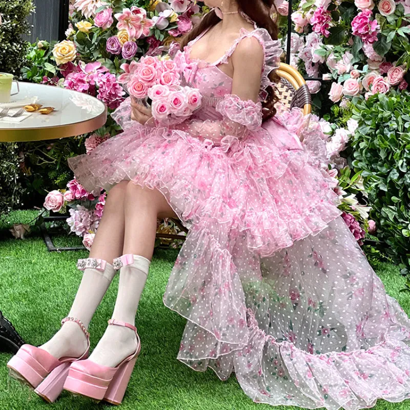 Dreamy Barbie Pink Roses Lolita Dress ON832