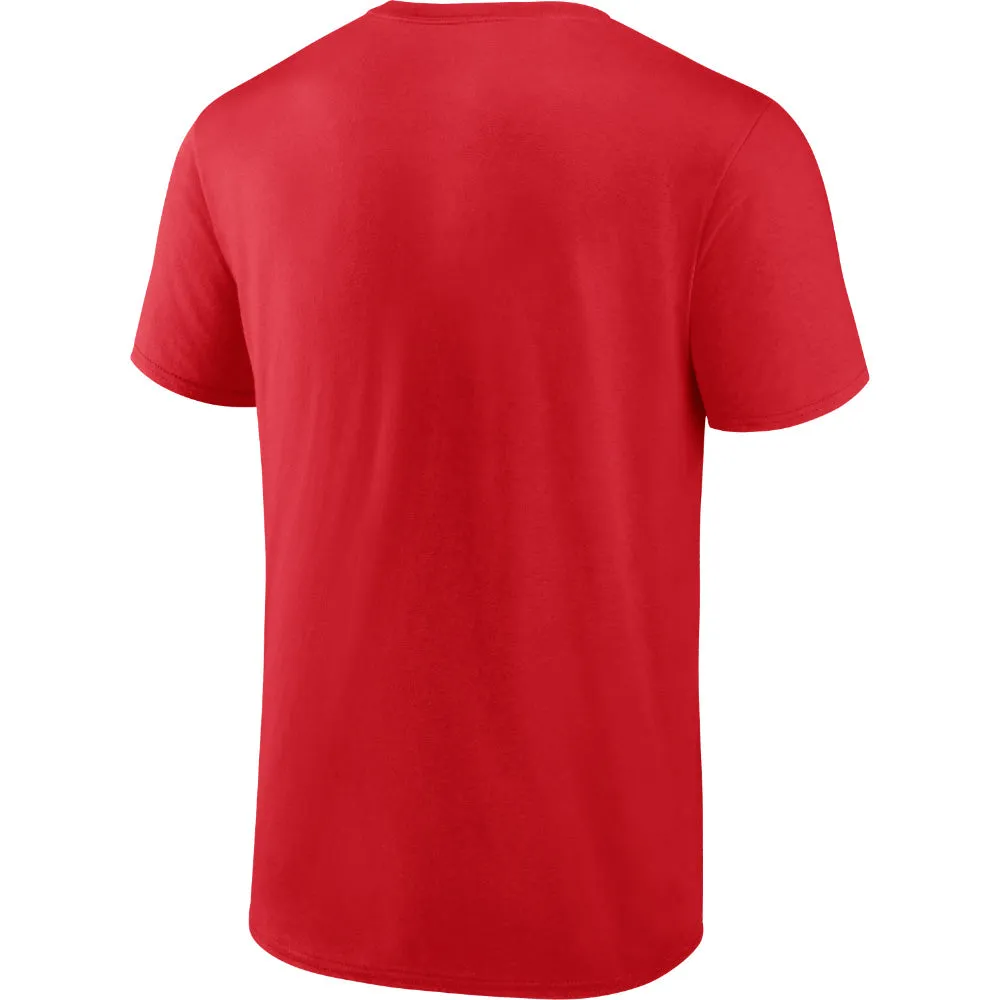 FANATICS CALGARY FLAMES AUTHENTIC PRO PRIME ADULT RED T SHIRT