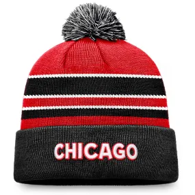 FANATICS CHICAGO BLACKHAWKS SPECIAL EDITION 2.0 CUFFED BEANIE WITH POM