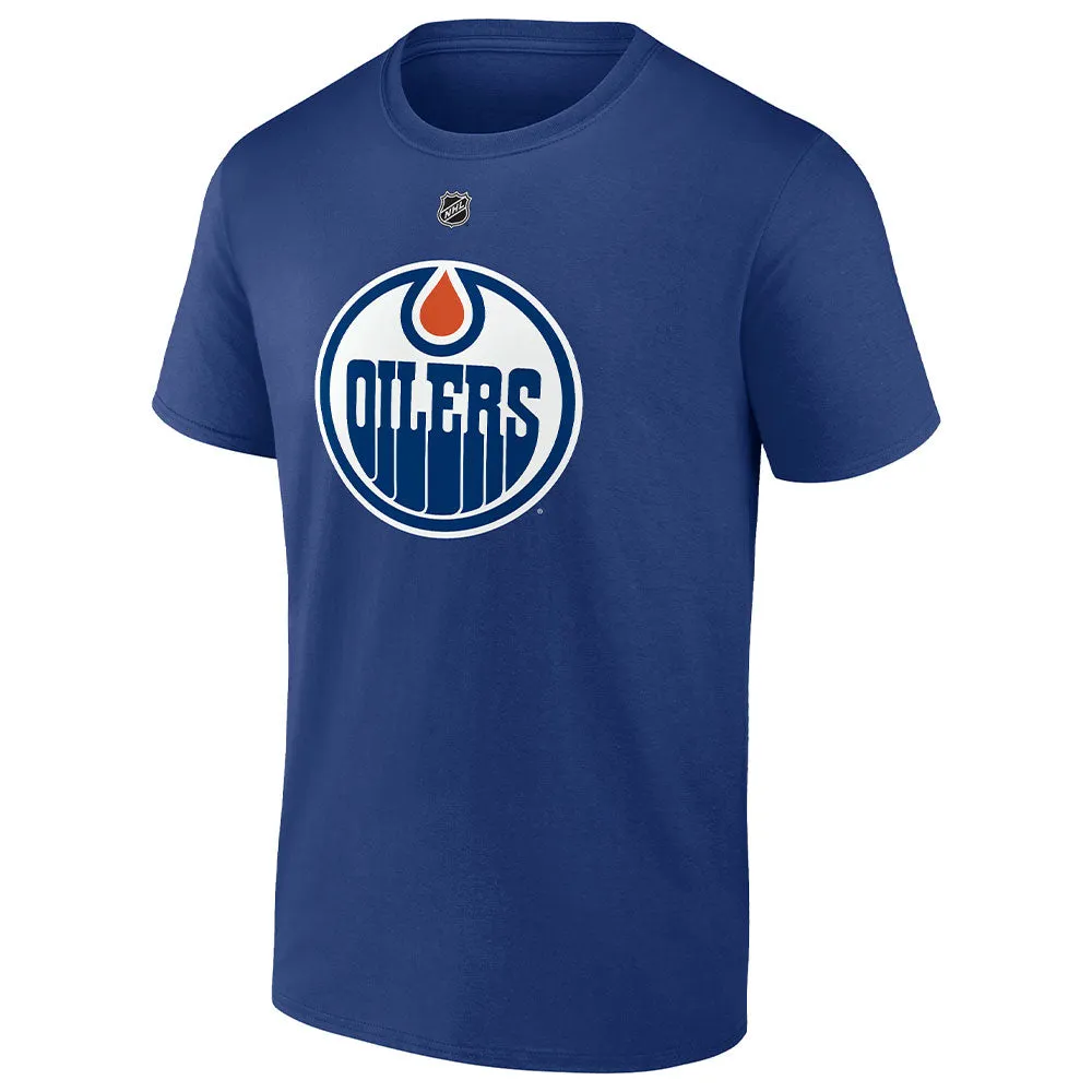 FANATICS EDMONTON OILERS EVAN BOUCHARD NAME AND NUMBER T SHIRT