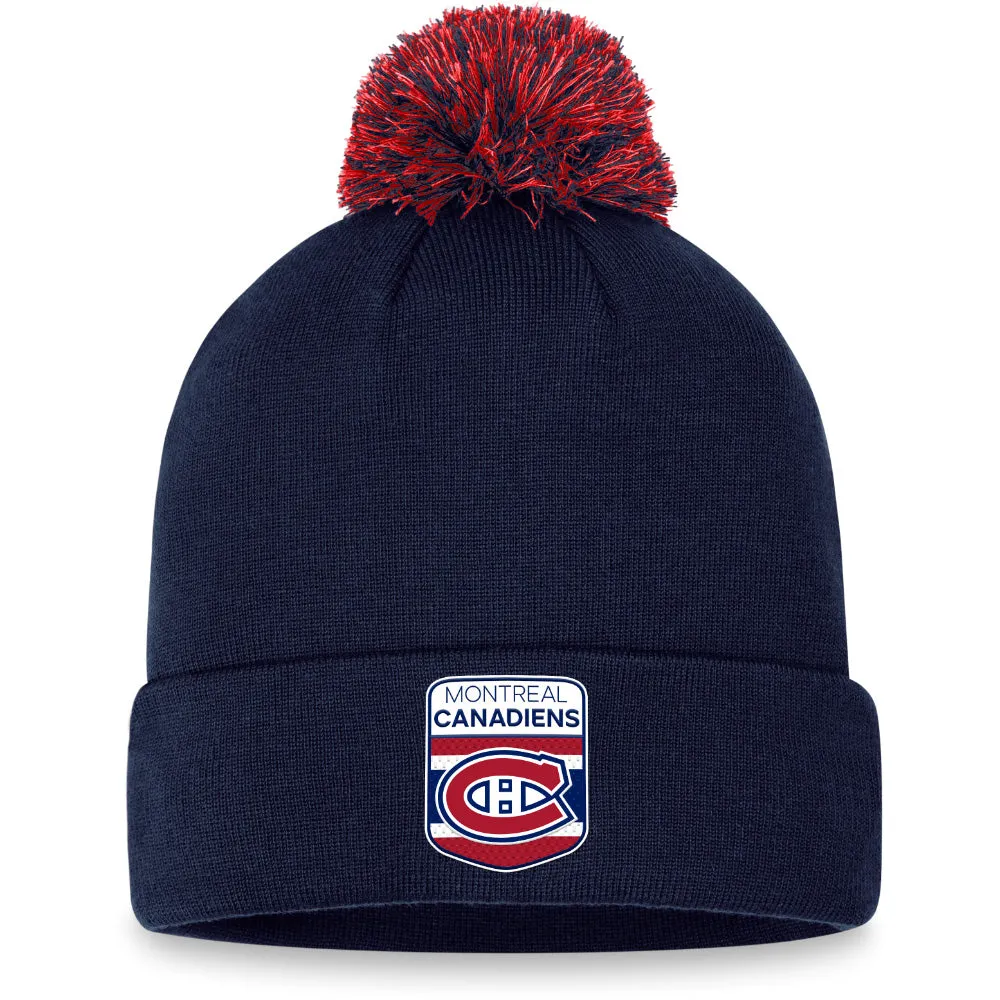 FANATICS MONTREAL CANADIENS DRAFT CUFFED POM TOQUE