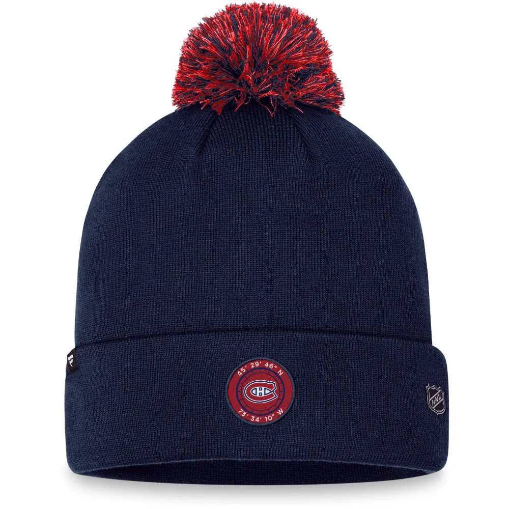 FANATICS MONTREAL CANADIENS DRAFT CUFFED POM TOQUE