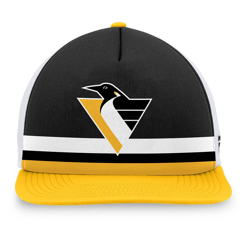 FANATICS PITTSBURGH PENGUINS SPECIAL EDITION 2.0 FOAM ADJUSTABLE TRUCKER HAT