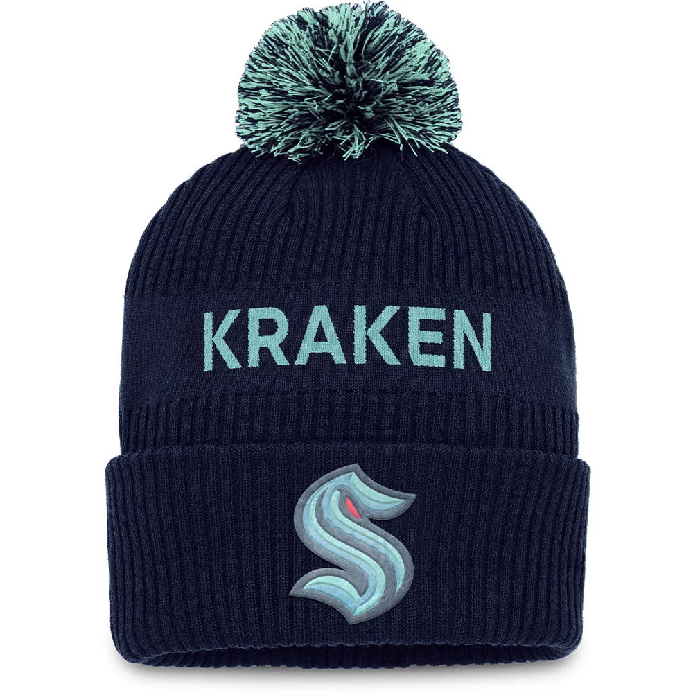 FANATICS SEATTLE KRAKEN AUTENTIC PRO DRAFT POM TOQUE