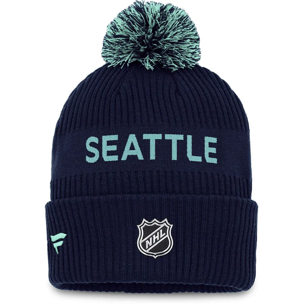 FANATICS SEATTLE KRAKEN AUTENTIC PRO DRAFT POM TOQUE