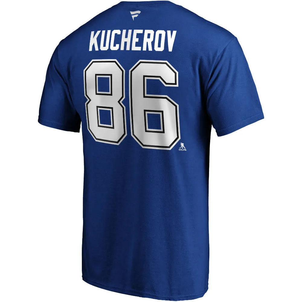 FANATICS TAMPA BAY LIGHTNING NIKITA KUCHEROV NAME AND NUMBER T SHIRT