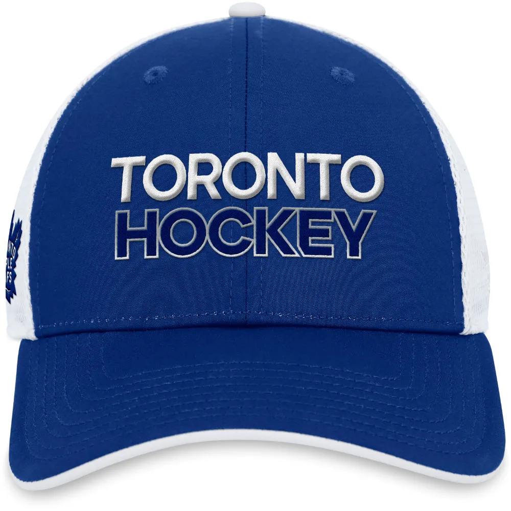 FANATICS TORONTO MAPLE LEAFS AUTHENTIC PRO RINK STRUCTURED TRUCKER HAT