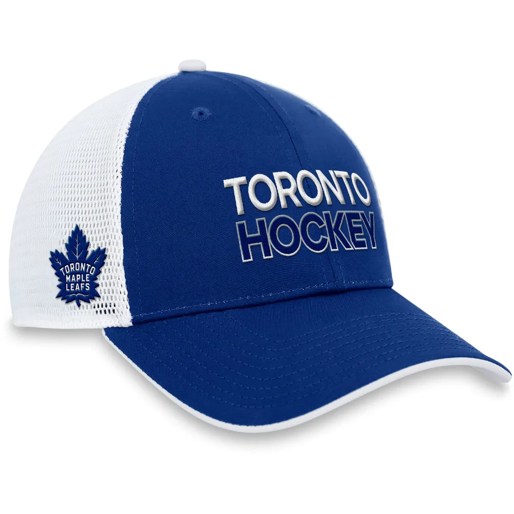 FANATICS TORONTO MAPLE LEAFS AUTHENTIC PRO RINK STRUCTURED TRUCKER HAT