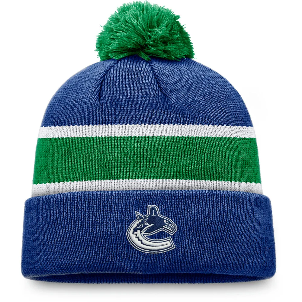 FANATICS VANCOUVER CANUCKS BREAKAWAY CUFFED POM BEANIE