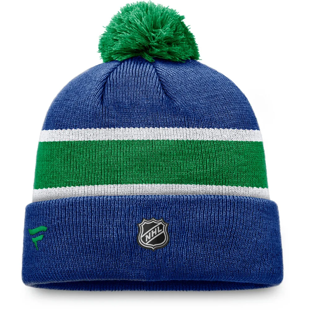 FANATICS VANCOUVER CANUCKS BREAKAWAY CUFFED POM BEANIE