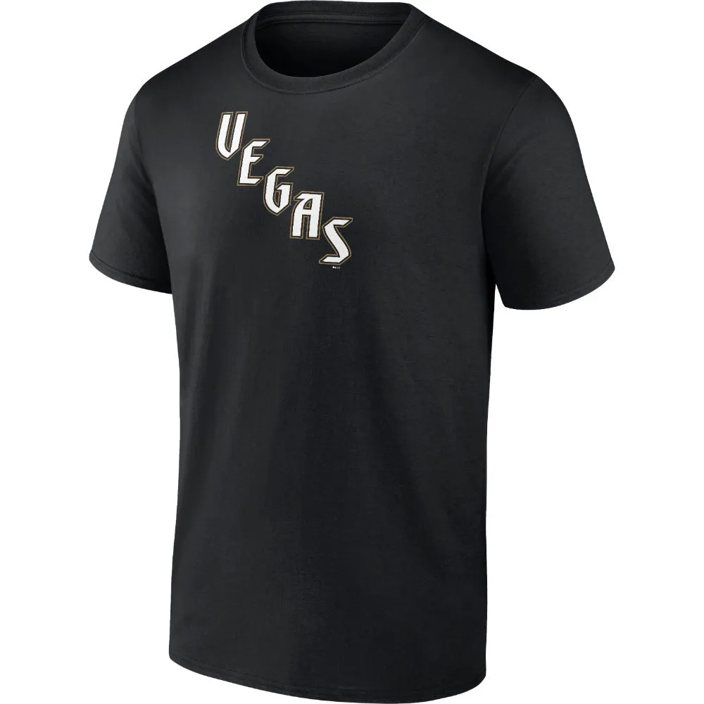 FANATICS VEGAS GOLDEN KNOGHTS PRIMARY LOGO BLACK T SHIRT