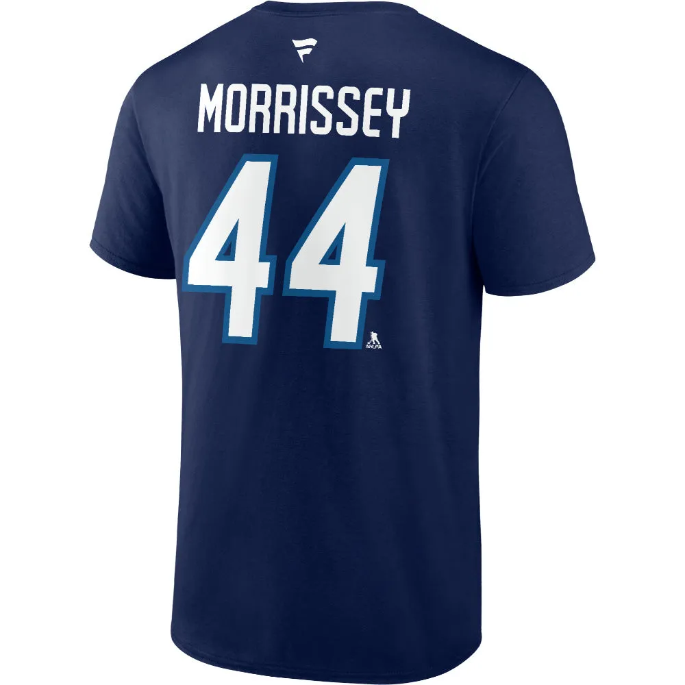 FANATICS WINNIPEG JETS JOSH MORRISSEY NAME AND NUMBER T SHIRT