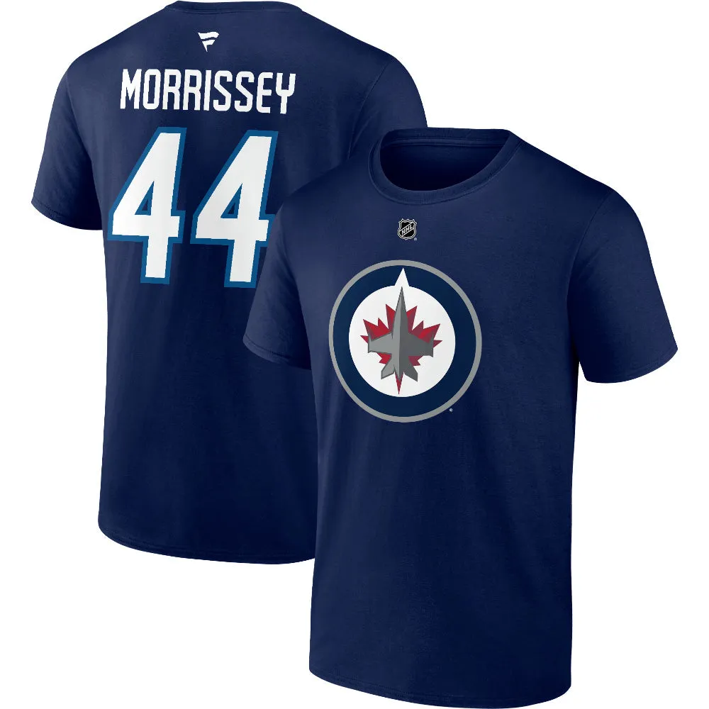 FANATICS WINNIPEG JETS JOSH MORRISSEY NAME AND NUMBER T SHIRT