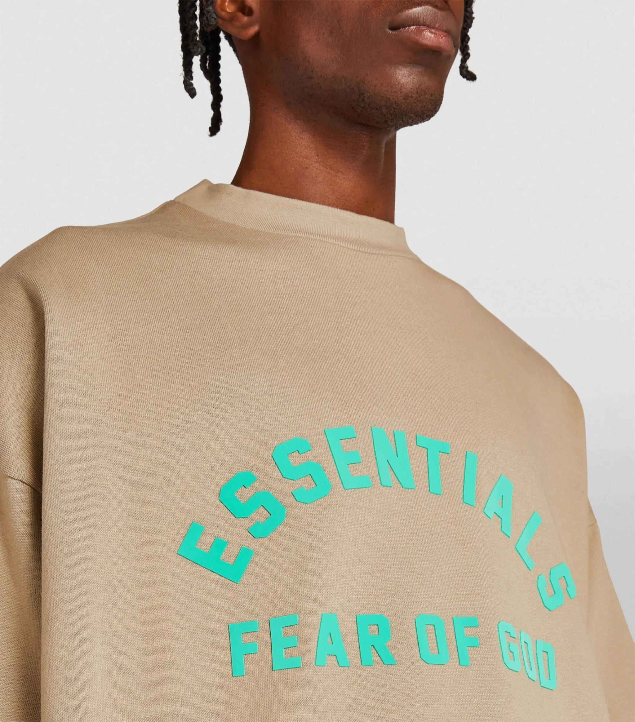 FEAR OF GOD  |Crew Neck Street Style Plain Cotton Short Sleeves Logo