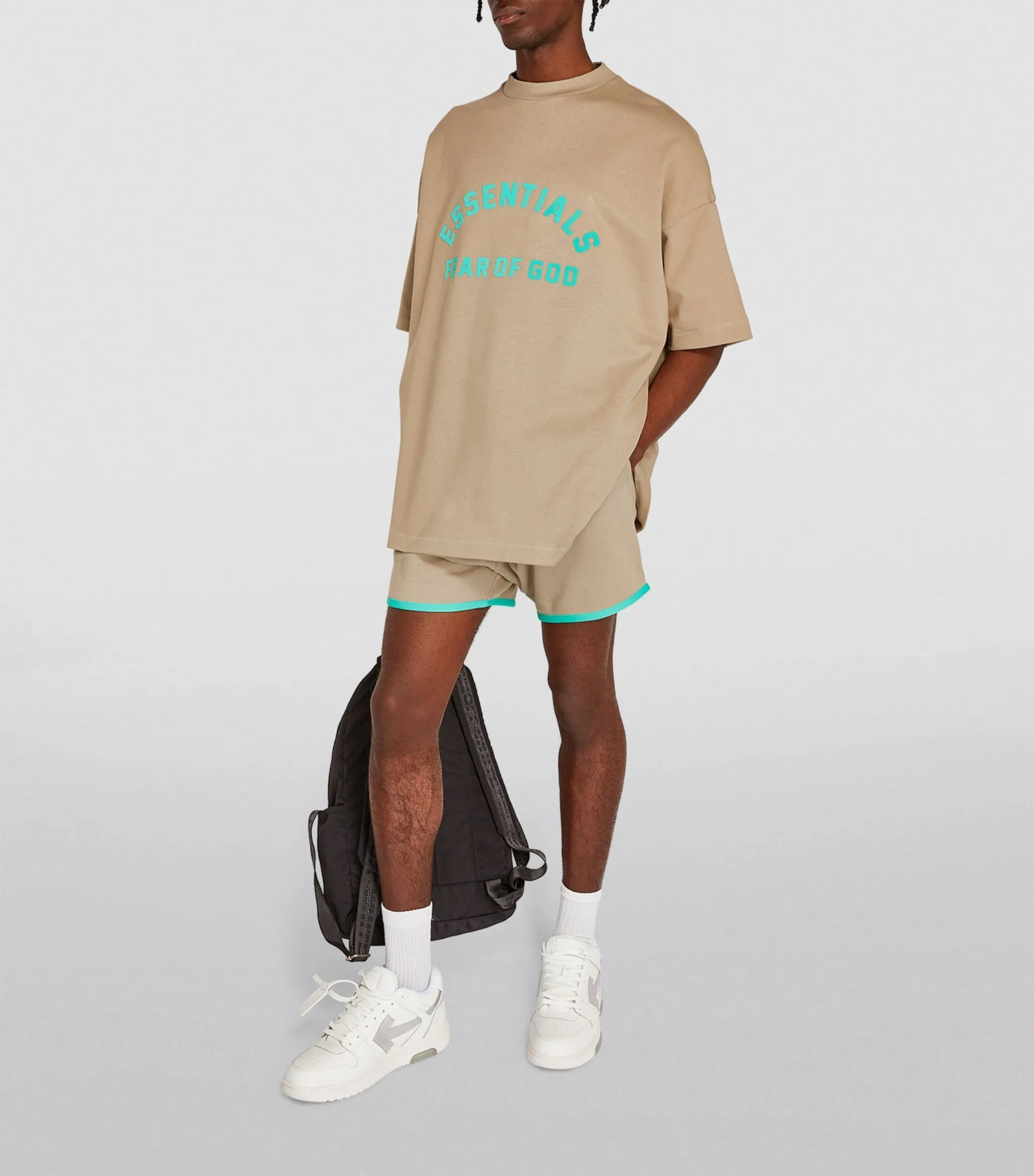 FEAR OF GOD  |Crew Neck Street Style Plain Cotton Short Sleeves Logo