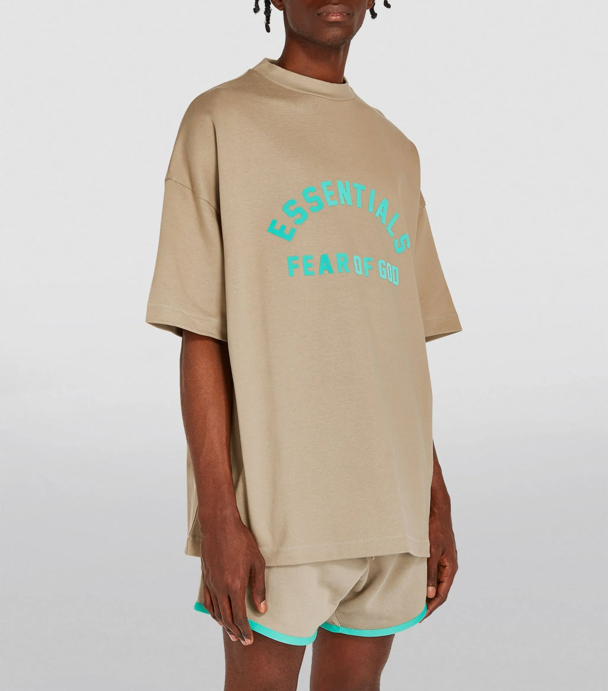 FEAR OF GOD  |Crew Neck Street Style Plain Cotton Short Sleeves Logo