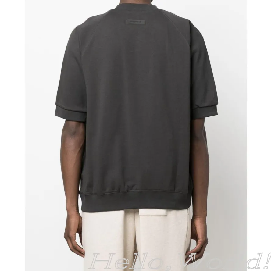 FEAR OF GOD  |Crew Neck Sweat Street Style Plain Cotton Short Sleeves