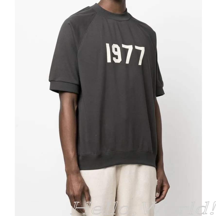 FEAR OF GOD  |Crew Neck Sweat Street Style Plain Cotton Short Sleeves