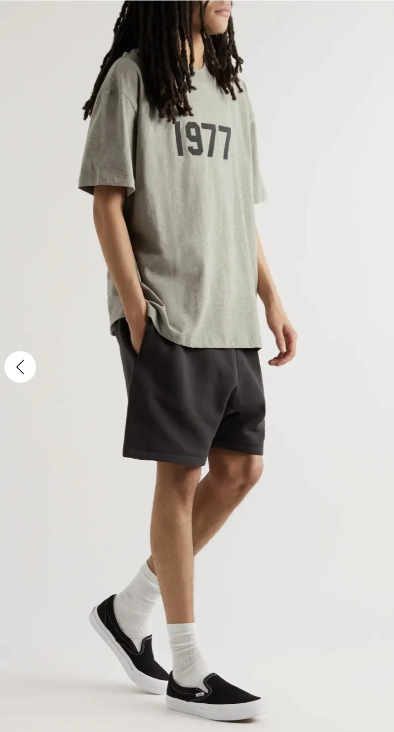 FEAR OF GOD  |Crew Neck Unisex Street Style Plain Short Sleeves Logo