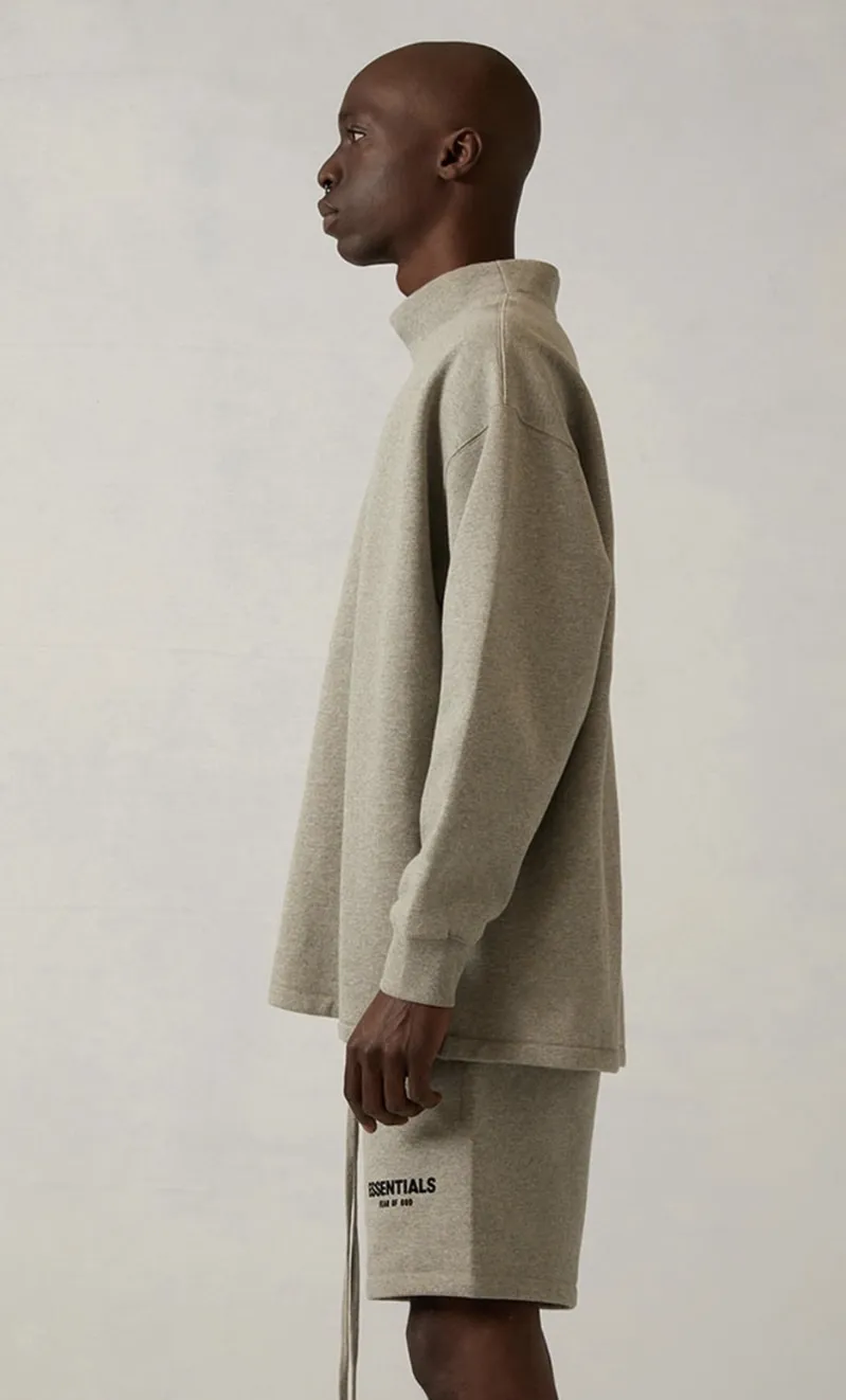 FEAR OF GOD  |Street Style Long Sleeves Plain Logo Sweatshirts