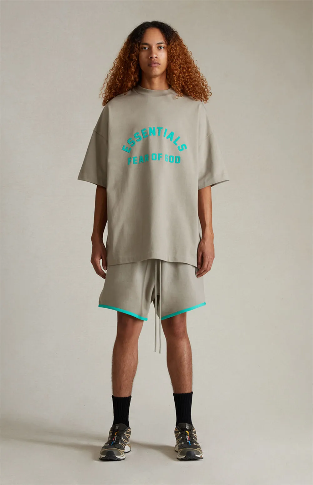 FEAR OF GOD  |Unisex Street Style Cotton Oversized Logo T-Shirts