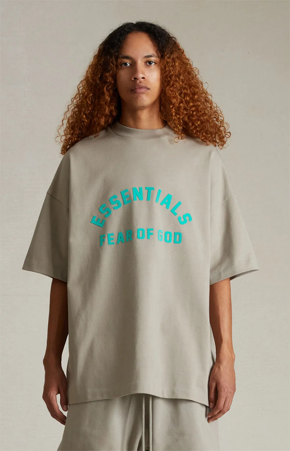 FEAR OF GOD  |Unisex Street Style Cotton Oversized Logo T-Shirts