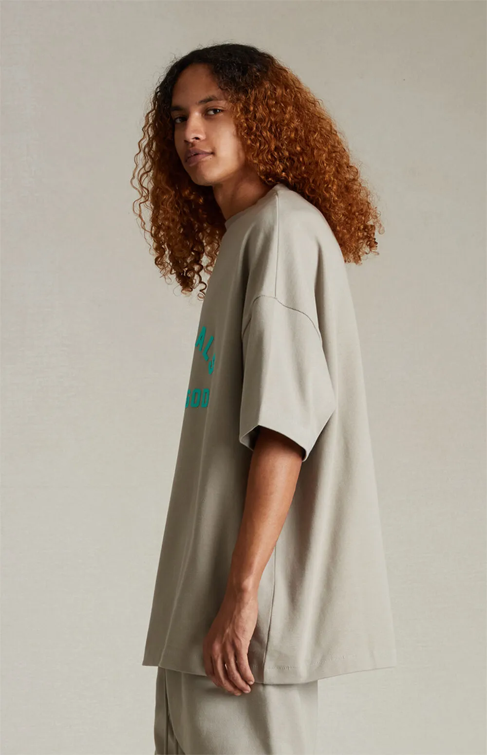 FEAR OF GOD  |Unisex Street Style Cotton Oversized Logo T-Shirts