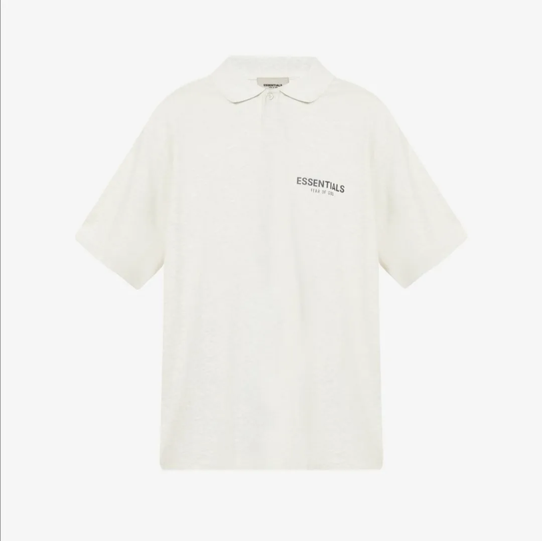 FEAR OF GOD  |Unisex Street Style Plain Cotton Short Sleeves Logo Polos