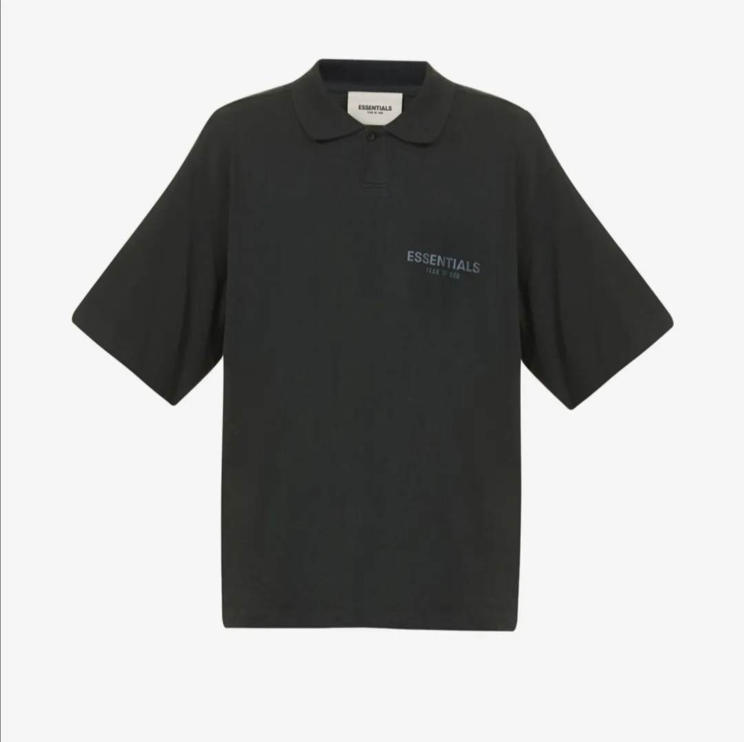 FEAR OF GOD  |Unisex Street Style Plain Cotton Short Sleeves Logo Polos