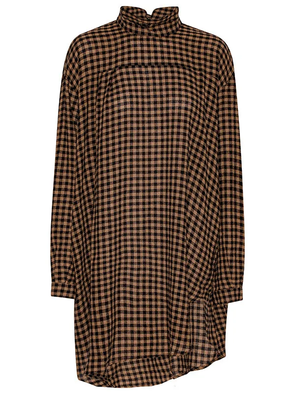 Flip Shirt - Beige Black Checks