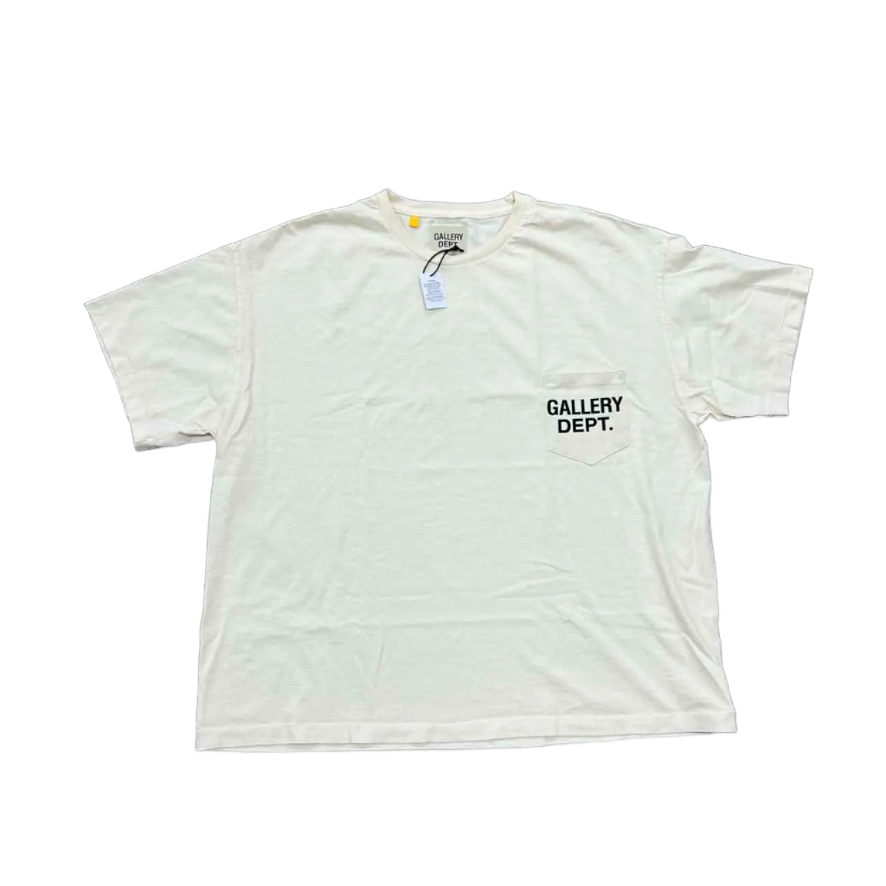 Gallery DEPT. T-Shirt POCKET LOGO Cream New Size M